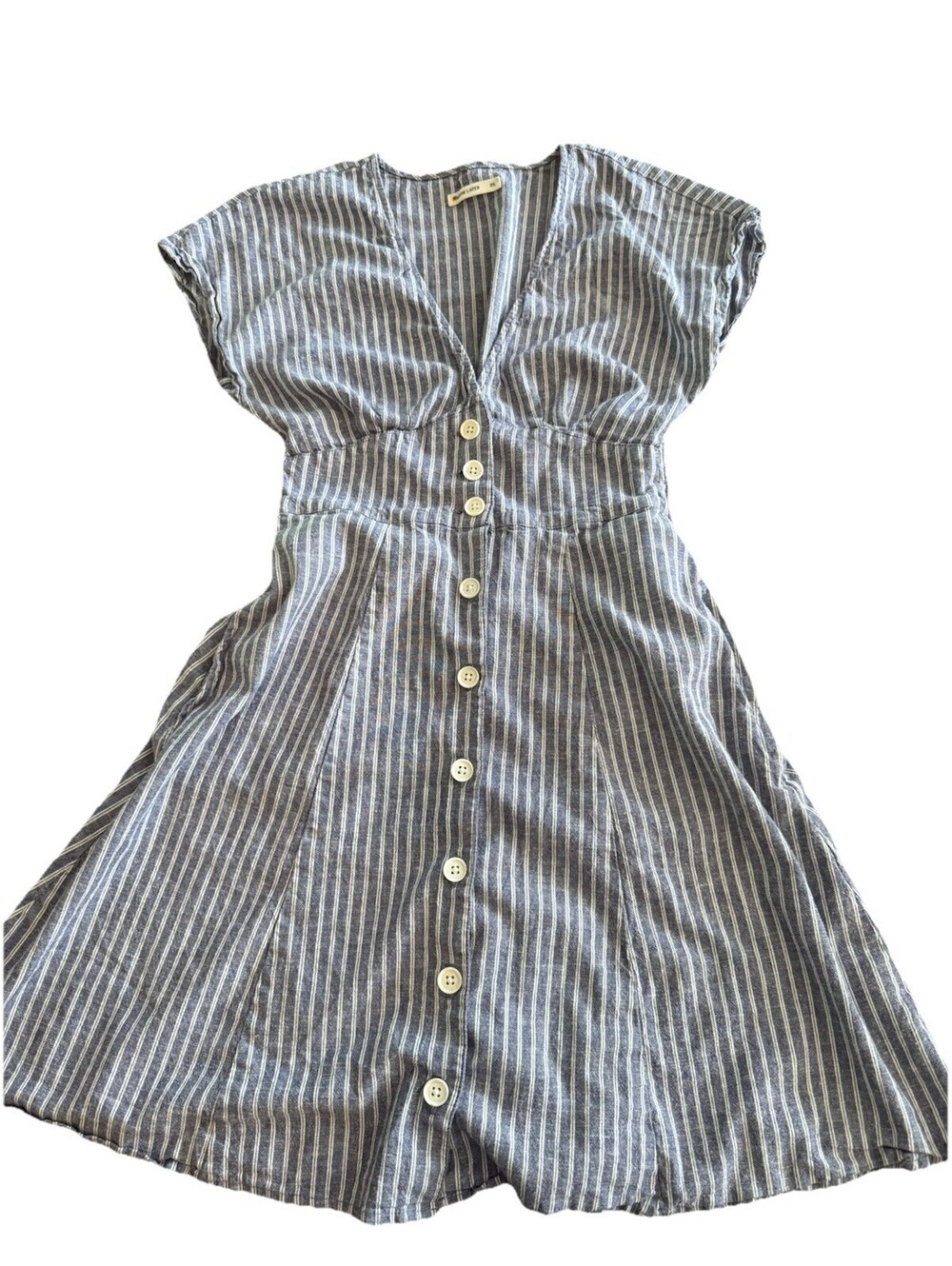 Marine Layer Camila Mini Dress Size XS  Blue White Hemp Blend